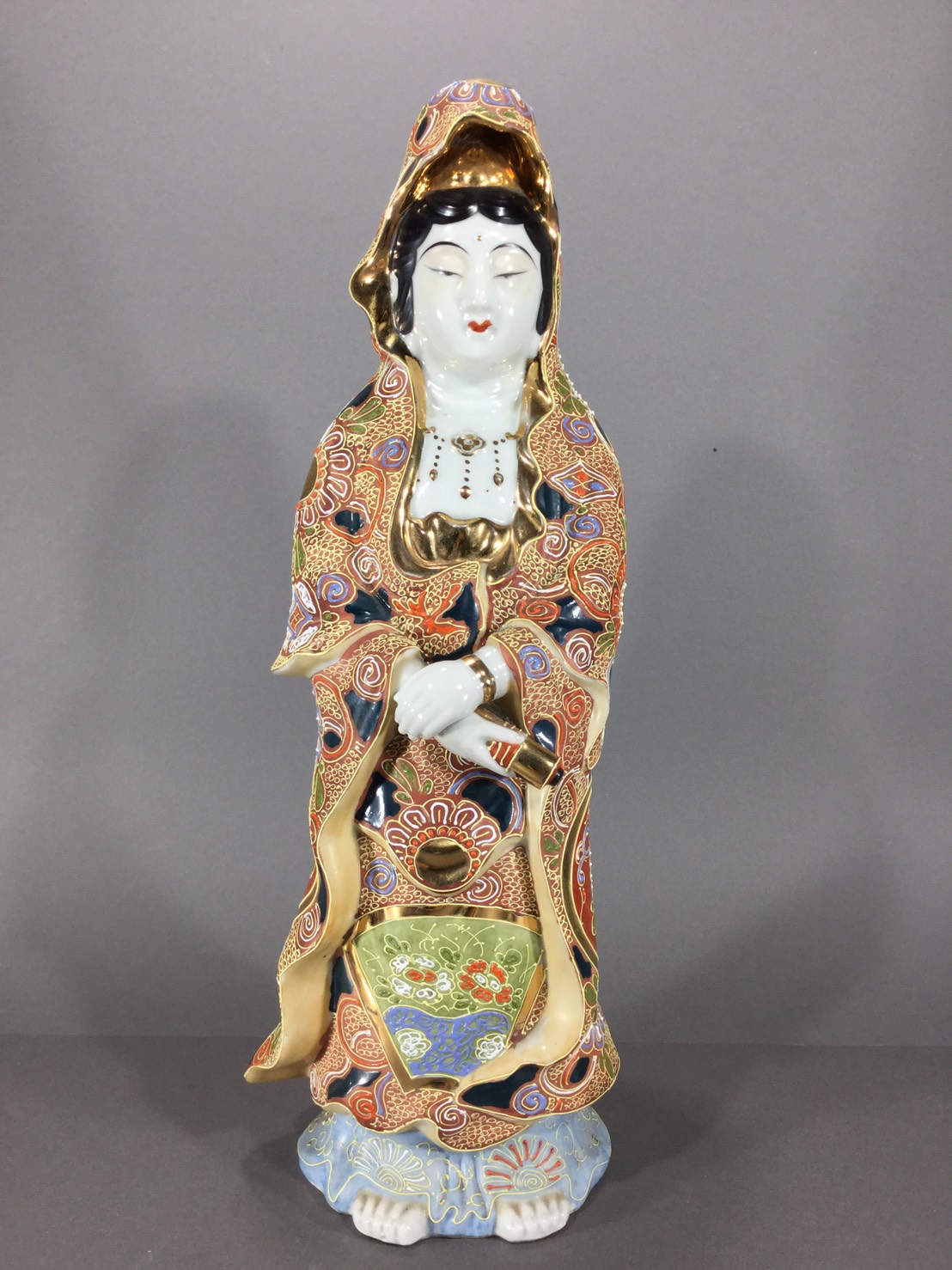 九谷焼 彩色観音 - 岐阜・愛知（名古屋）・三重・滋賀の骨董品・美術品